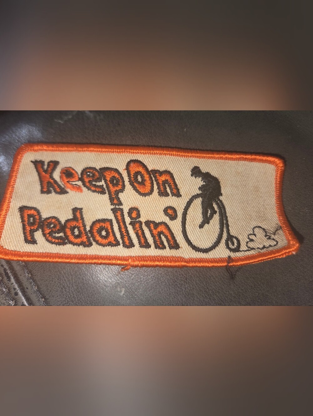 KEEP ON PEDALIN' Bike Riding Patch Vintage Voyager Originals
